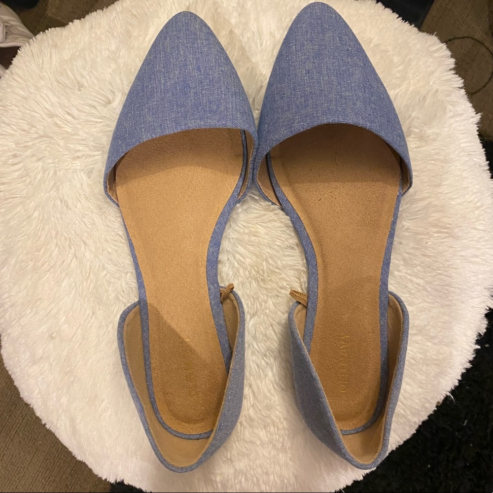 Blue flats